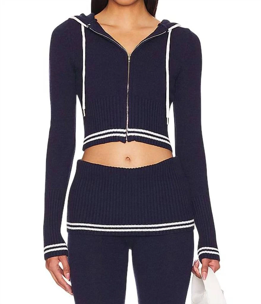 Frankies Bikinis Frankies Bikinis - Aimee Cloud Knit Hoodie Top 1