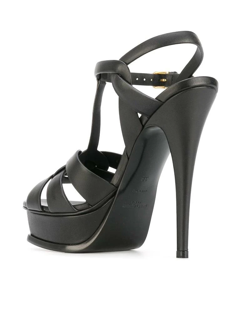 Yves Saint Laurent TRIBUTE PLATFORM SANDALS IN SOFT LEATHER 4