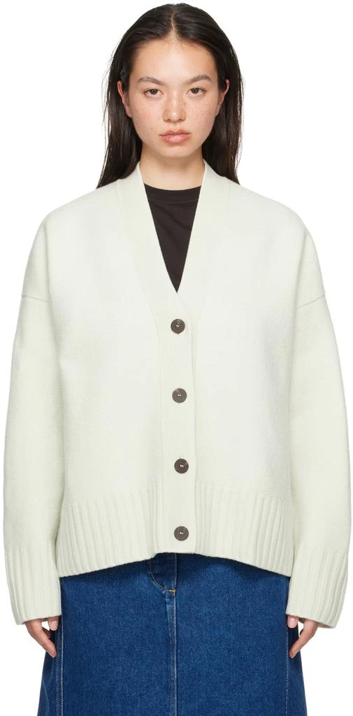 Studio Nicholson SSENSE Exclusive Off-White Sake Knit Cardigan 1