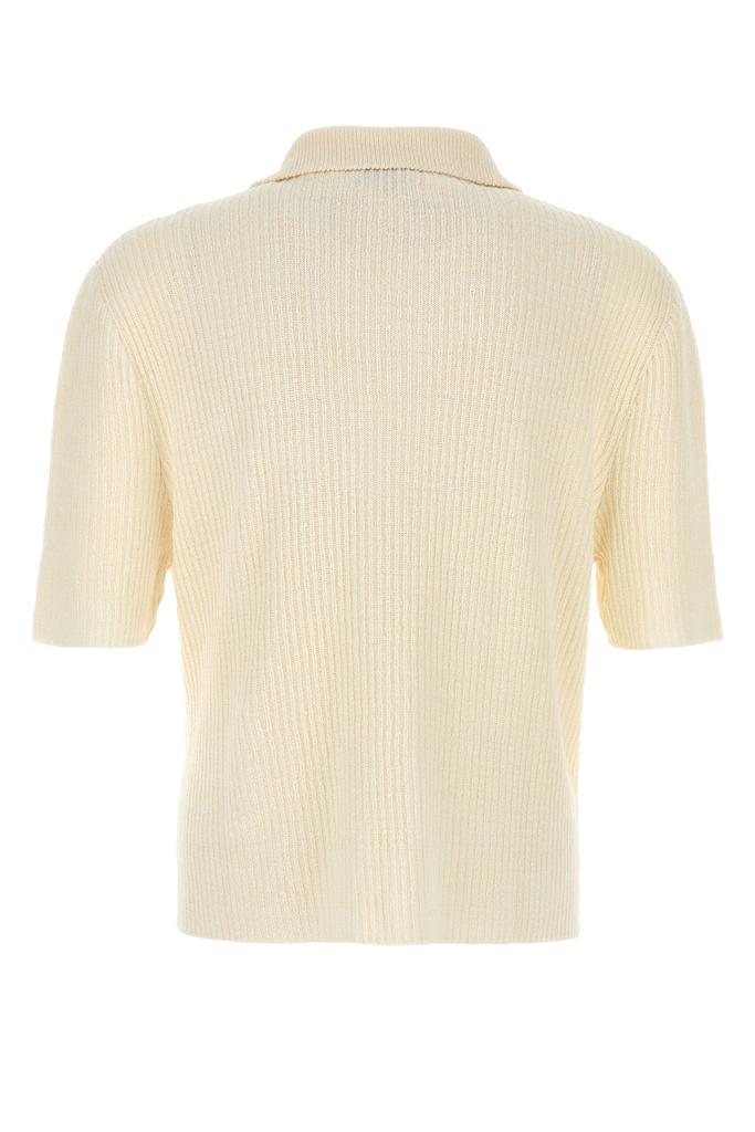 Le Kasha Cream linen Napoli polo shirt