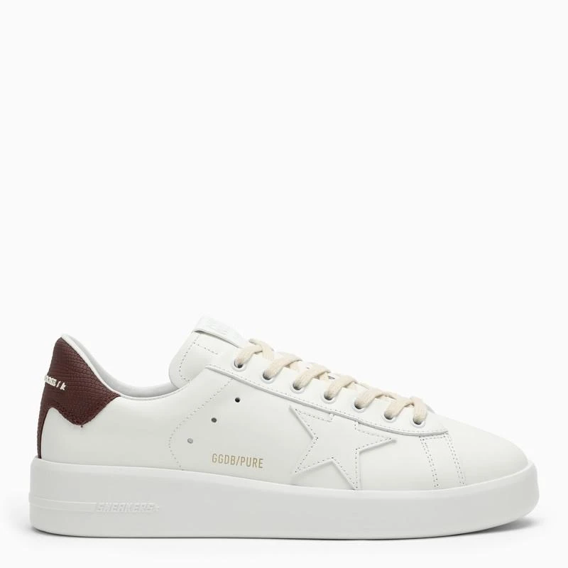 Golden Goose PureStar white/bordeaux low trainer 1