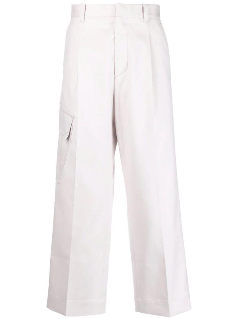 NA Beige Combine straight leg Pants