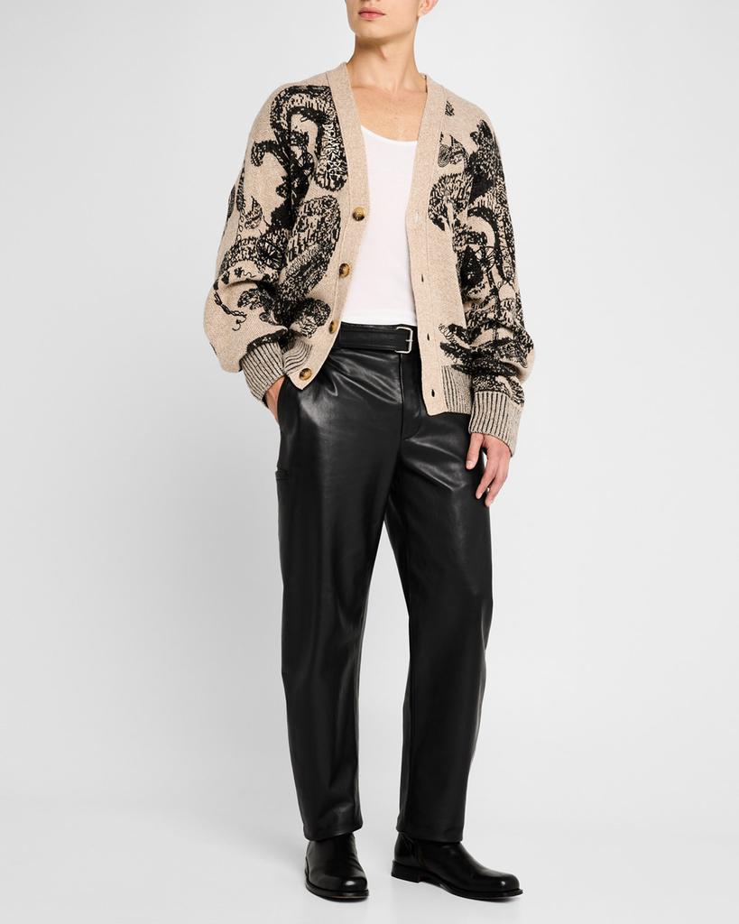 DOMREBEL Men's Hao Jacquard Cardigan