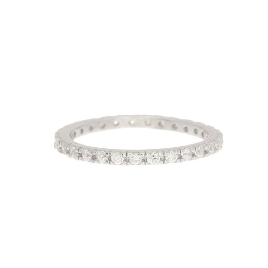 Adornia Crystal Eternity Band Ring silver 1