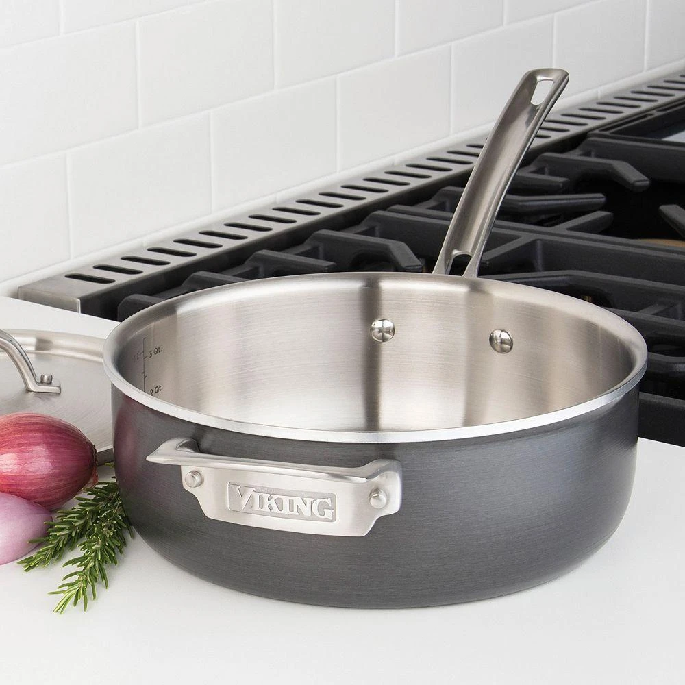 Viking Hard Anodized 10 Pc Cookware Set with Stainless Steel Interior 6