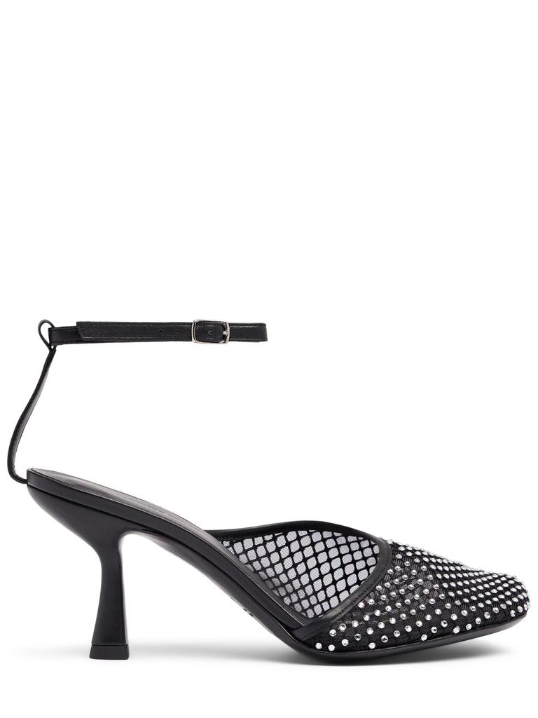 Christopher Esber 70mm Minette Veiled Mesh Heels