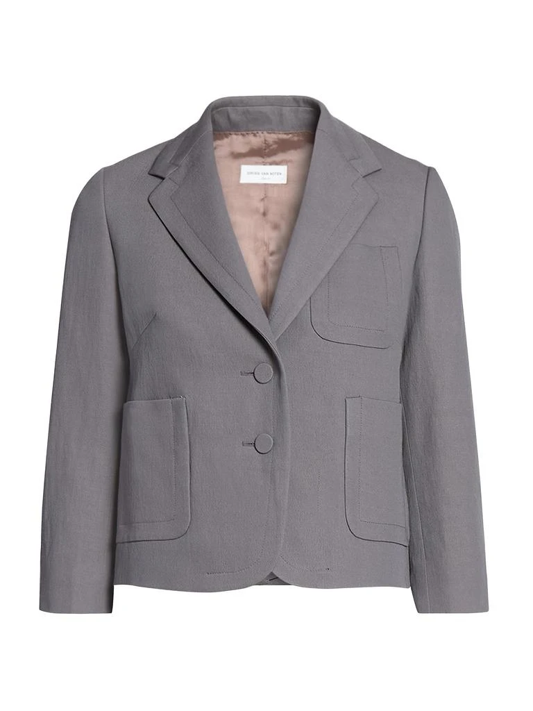 Dries Van Noten Bamis Wool-Blend Tailored Jacket 5
