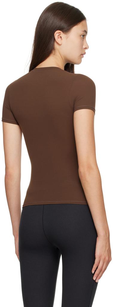 SKIMS Brown Fits Everybody T-Shirt - T-Shirts - BeyondStyle