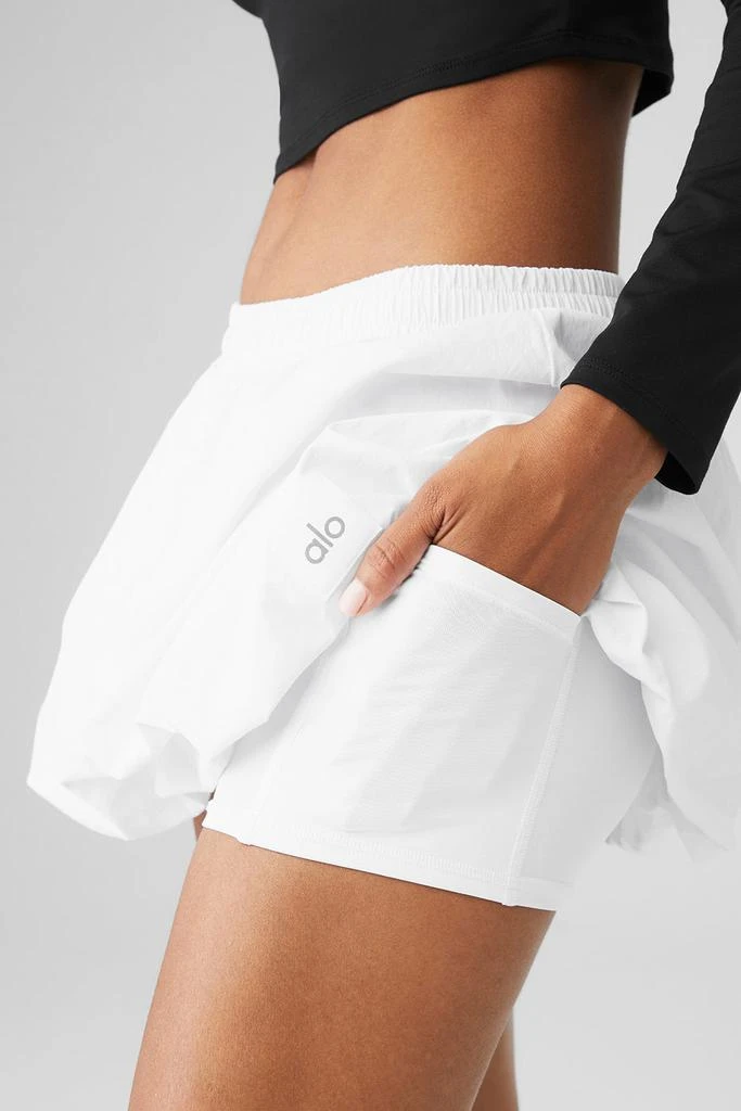 Alo Bubble Tennis Skirt - White 4