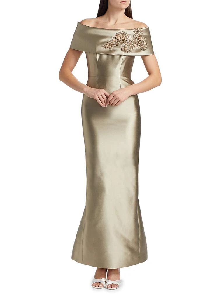 green emerald velvet dress Catherine Regehr Strapless Tie Gown – Shop Cindy Halle main image 0
