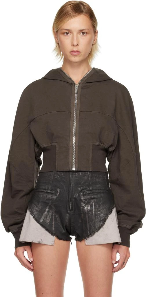 Rick Owens Gray Concordians Collage Hoodie 1