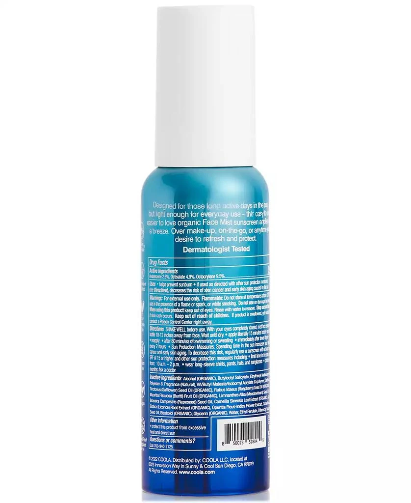 Coola Classic Face Mist Sunscreen SPF 50 2