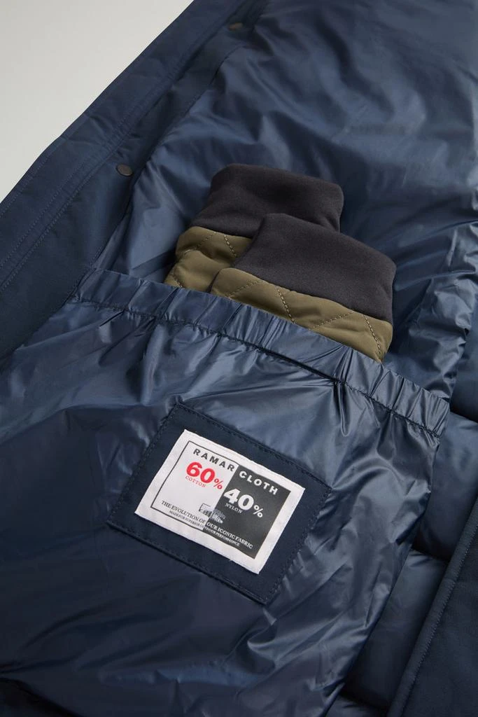 Woolrich Blizzard Parka in Ramar Cloth with Square Quilting - Men - Blue 9