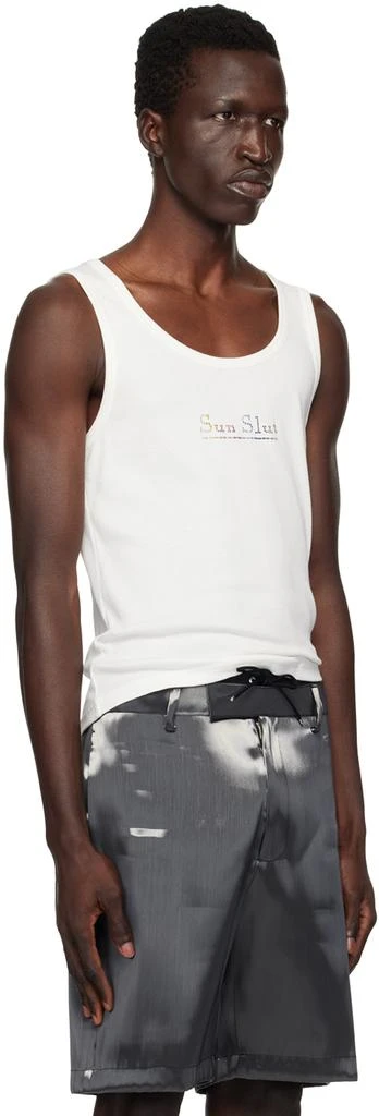 Ludovic de Saint Sernin White 'Sun Slut' Tank Top 2