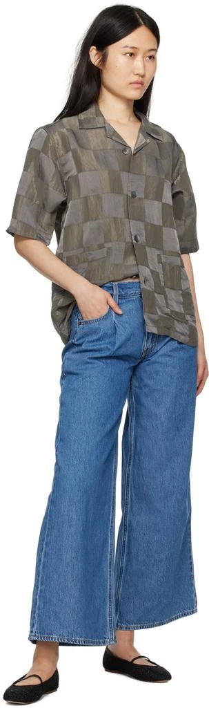 Levi's Blue Baggy Dad Wide Leg Jeans 4