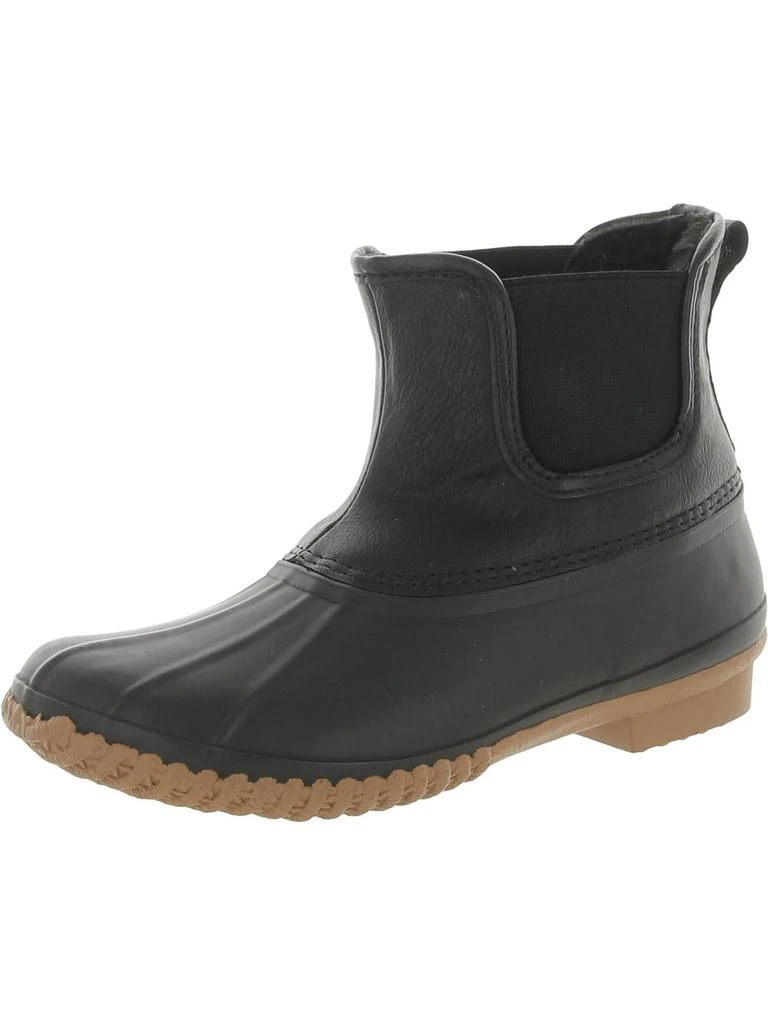 Style & Co Womens Faux Leather Chelsea Rain Boots 1