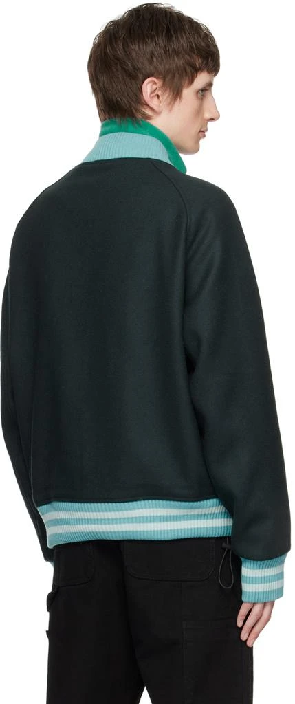 Awake NY Gray Embroidered Bomber Jacket 3