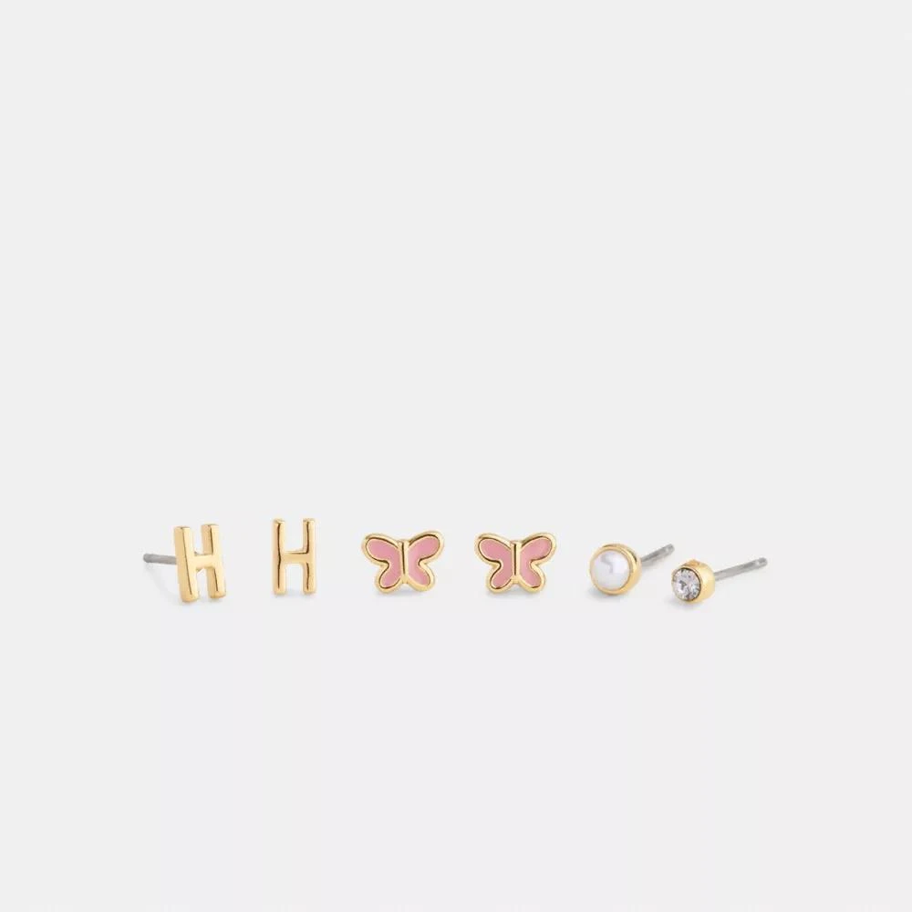 Coach S Initial Stud Earrings Set 1