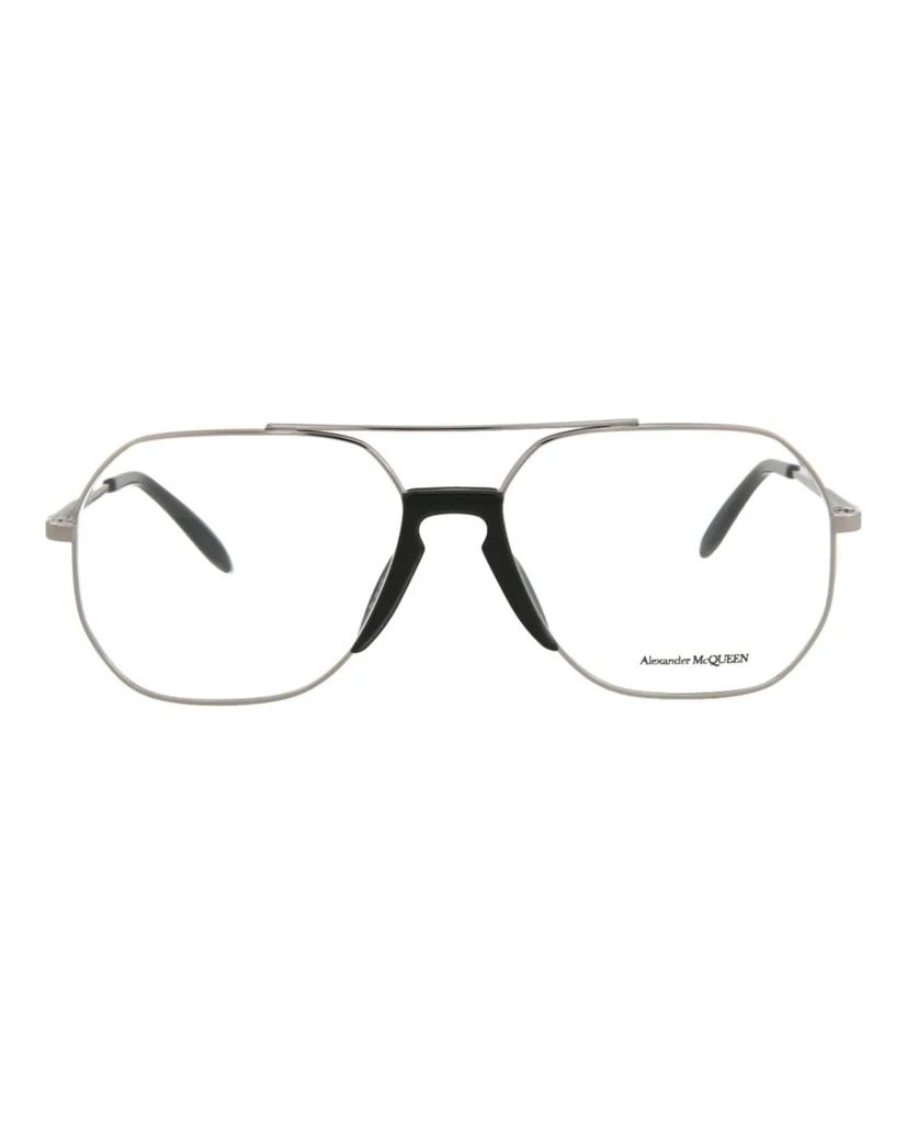 Alexander McQueen Aviator-Style Metal Optical Frames 1