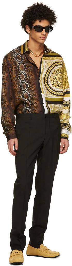 Versace Gold Chain Band Ring 7