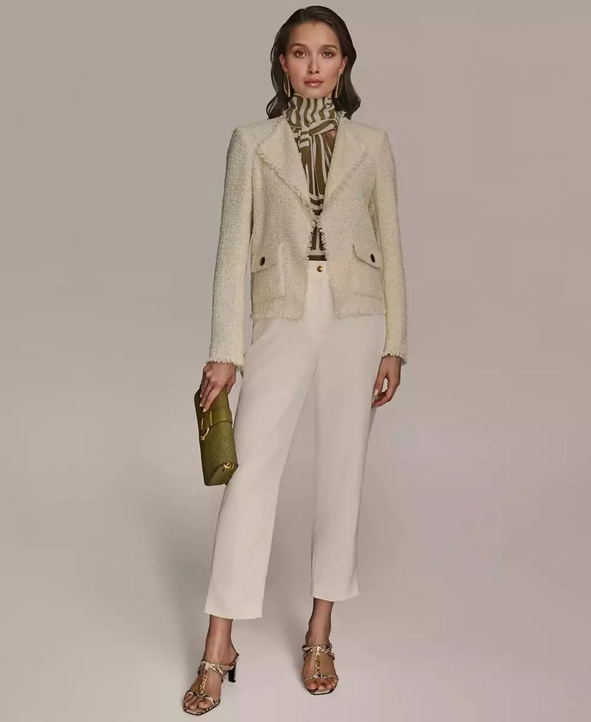 Donna Karan Women's Tweed Open-Front Jacket 5