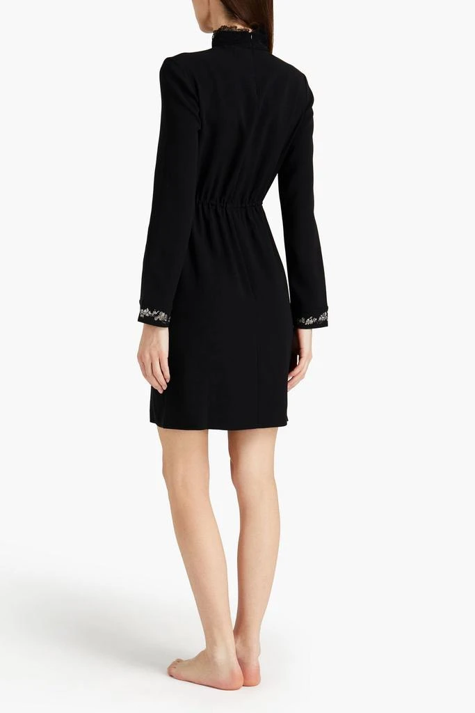 LA PERLA Lace-trimmed stretch-silk crepe night dress 3