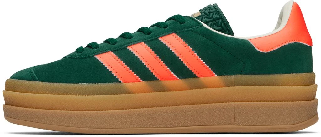 Adidas Big Kids Green 
Orange Gazelle Bold Sneakers 3