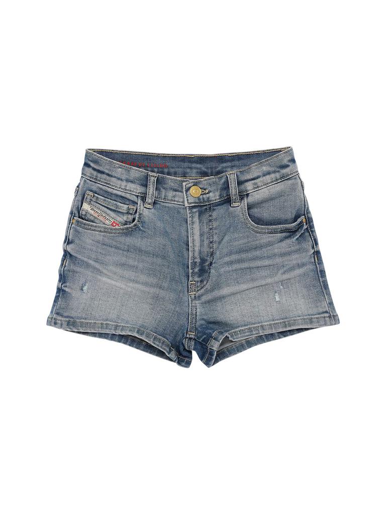 【Alessandra Rich】 Embellished mid-riseデニムショート Alessandra Rich Embellished mid-rise denim shorts Alessandra