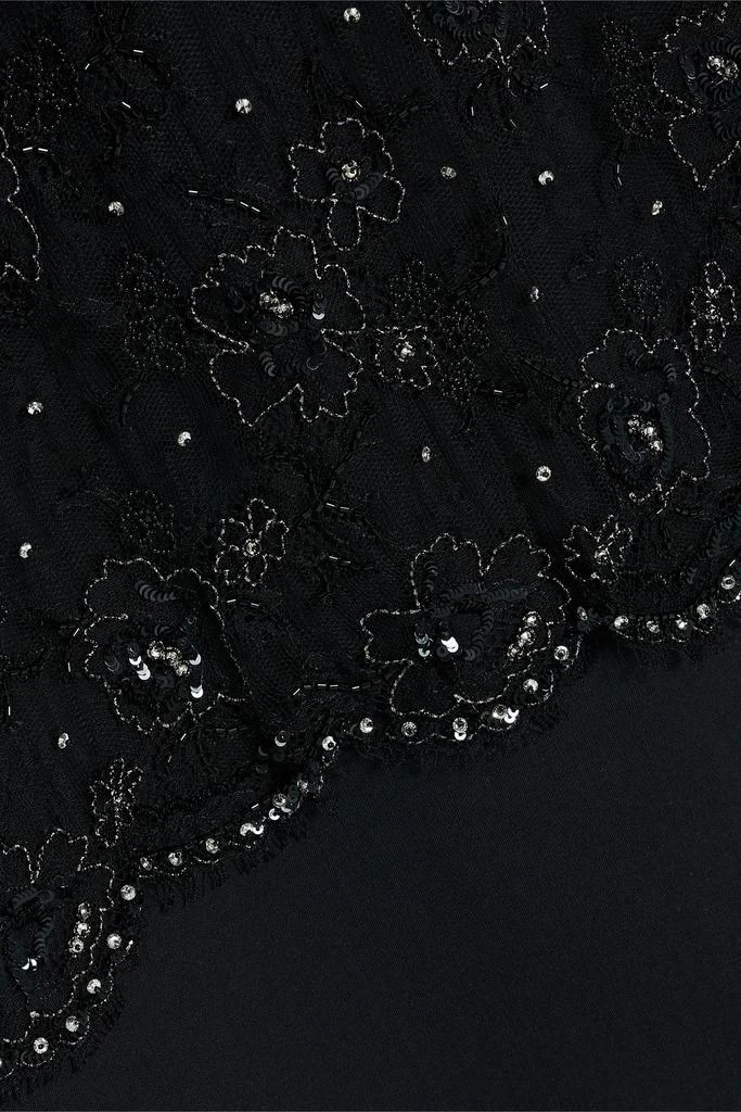 Valentino Embellished wool-blend crepe midi dress 4