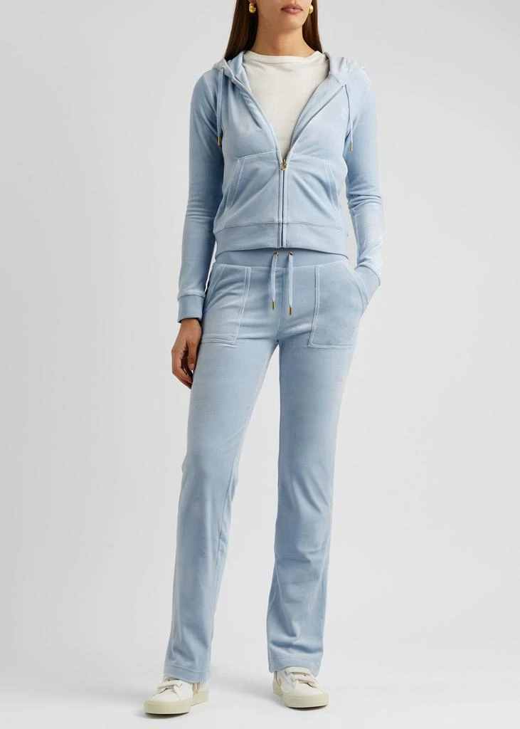 Juicy Couture Del Ray logo velour sweatpants 4