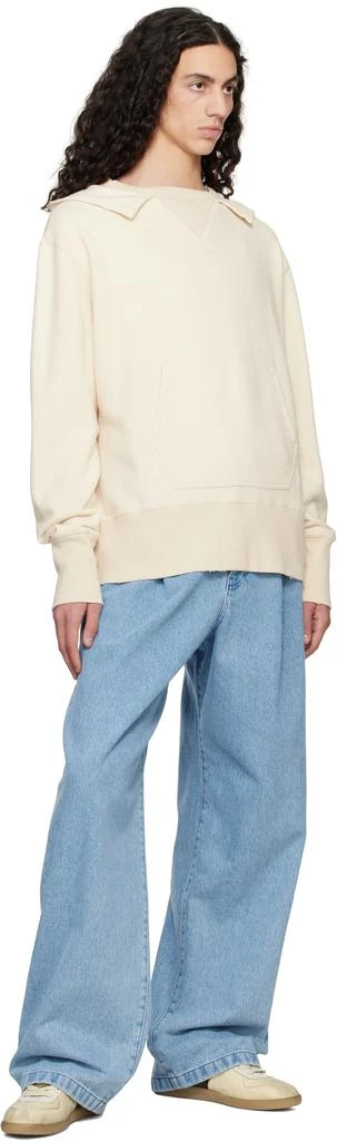 MAISON MARGIELA Off-White Stamp Logo Hoodie 4
