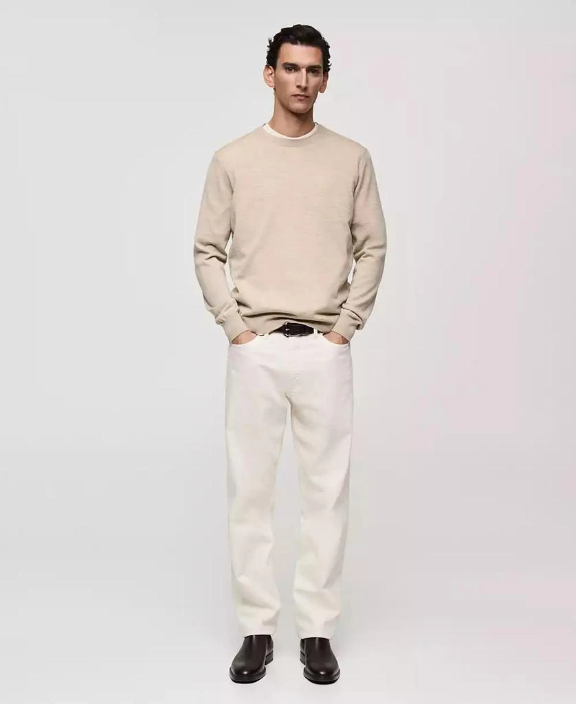 Mango Men's Slim-Fit Merino Wool Sweater 6