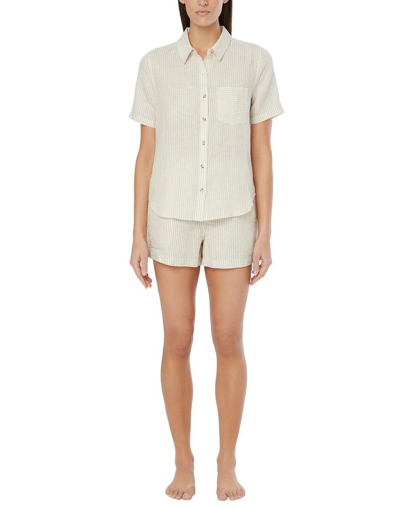 Onia Air Linen-Blend Short Sleeve Shirt 1