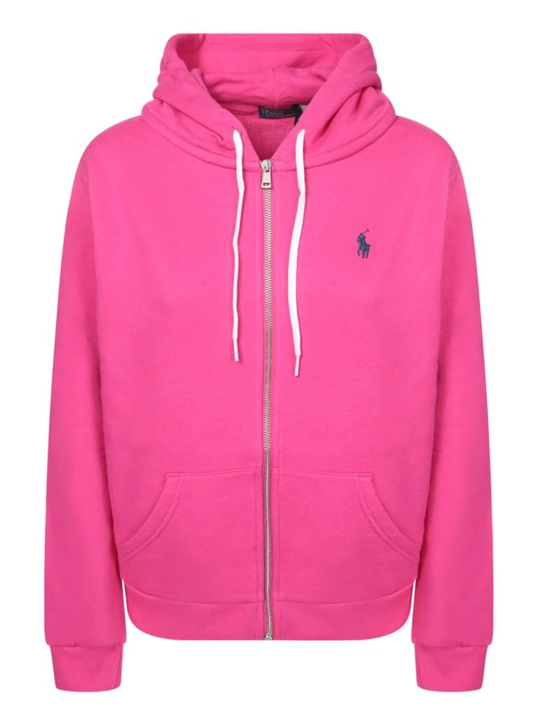 Ralph Lauren Fuchsia Hooded Zip Sweatshirt 1