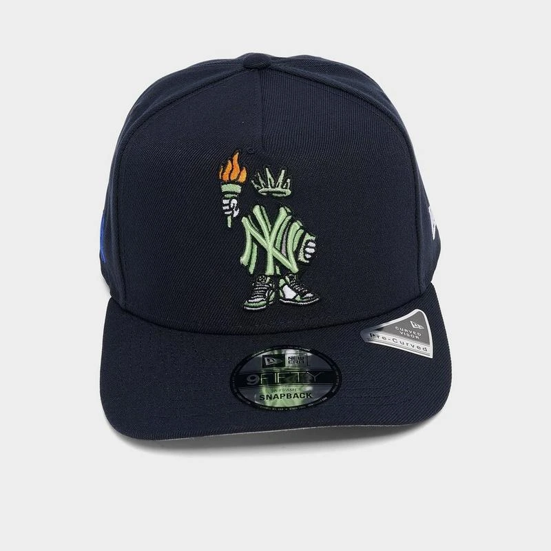 New Era New Era New York Yankees MLB 9FIFTY A-Frame Cartoon Snapback Hat 6