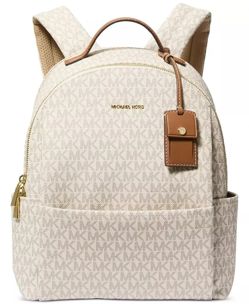 Michael Kors Sable Medium Signature Logo Backpack - Backpacks - Free ...