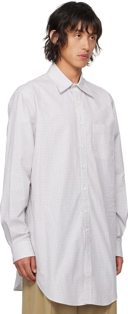 Hed Mayner White Check Shirt 4
