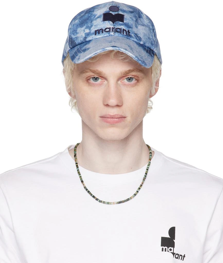 Shop Blue Tyron Denim Cap on Sale at BeyondStyle – Get 77 