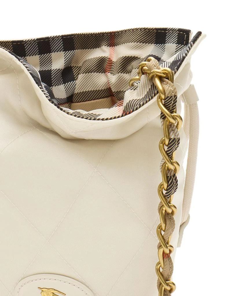 Burberry Quilted 
Check Reversible Horseshoe Chain Pouch 2