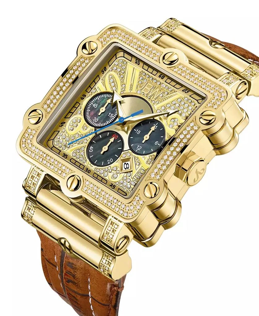 Jbw Men's Phantom Diamond (1 ct.t.w.) 18k Gold Plated Stainless Steel Watch 3