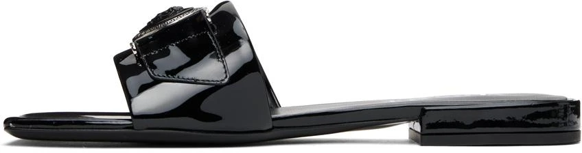 Versace Black Medusa Buckle Leather Mules 3