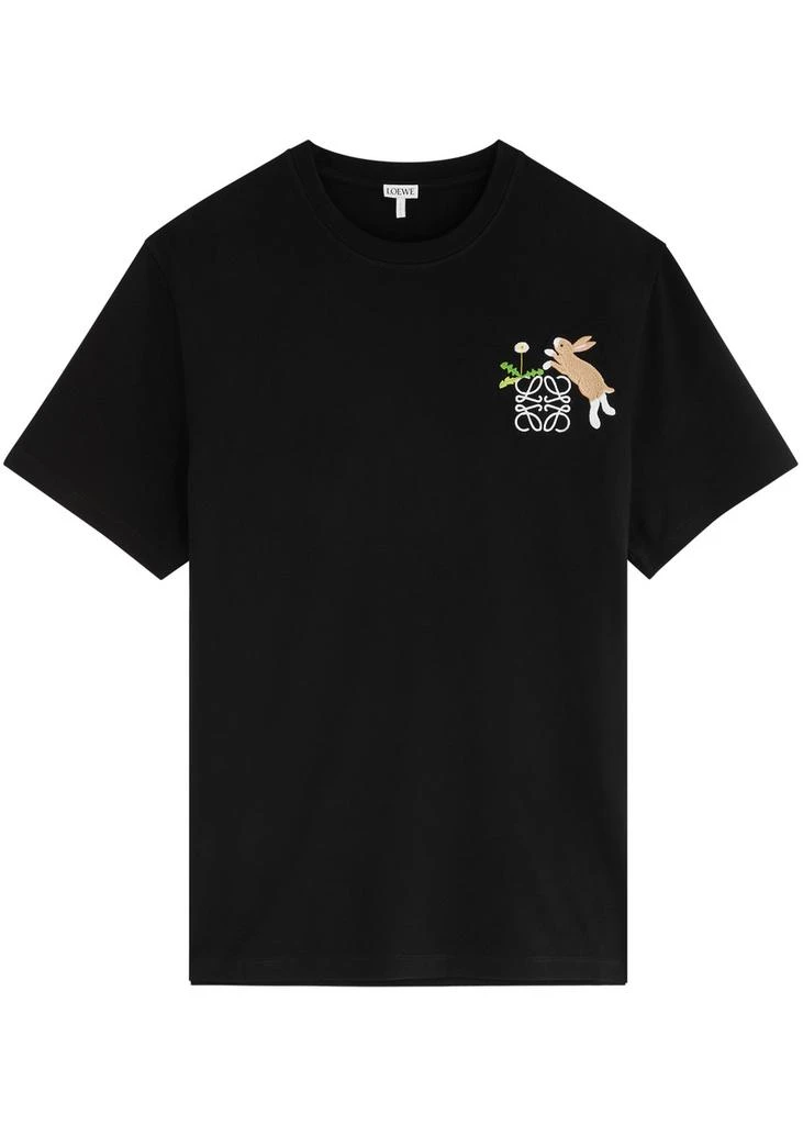 Loewe X Suna Fujita embroidered cotton T-shirt 1