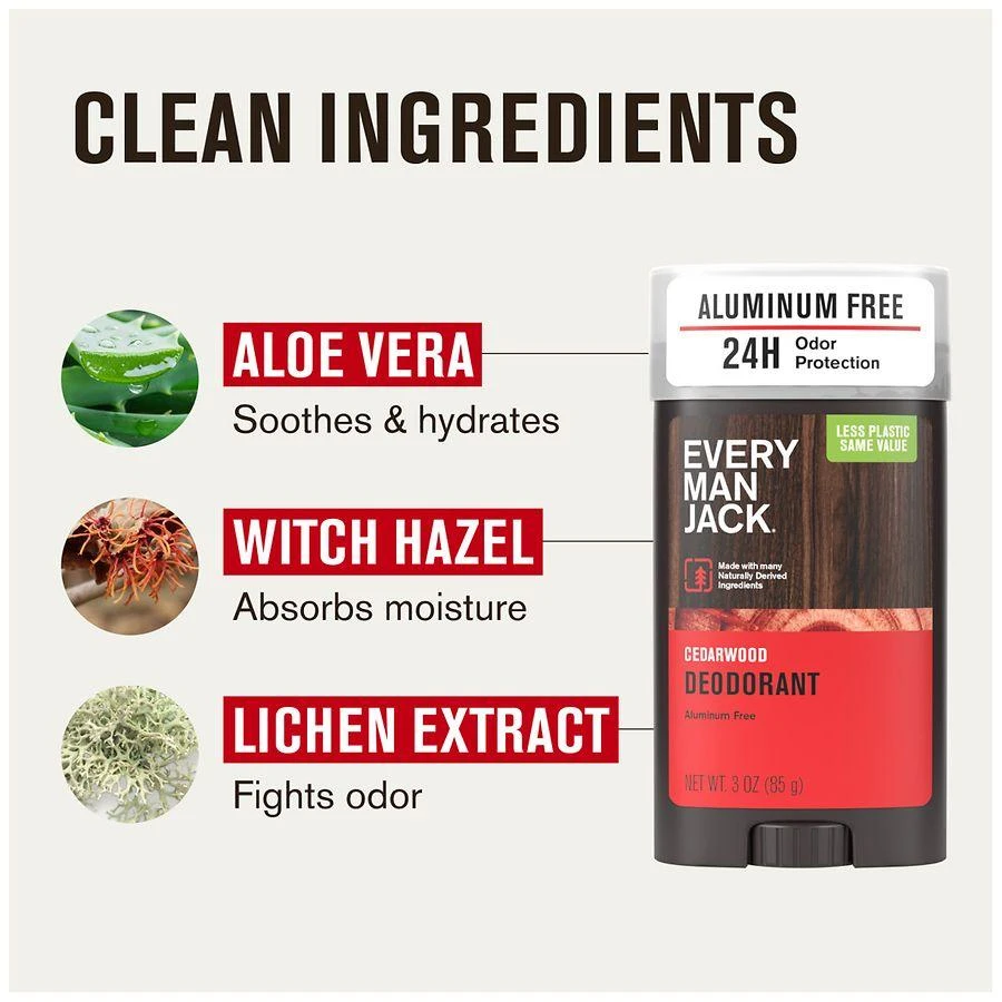 Every Man Jack Aluminum Free Deodorant Cedarwood 6