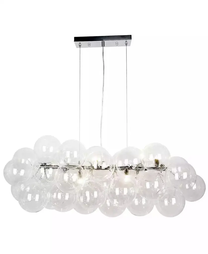 Dainolite 15.75" Metal Comet 10 Light Pendant