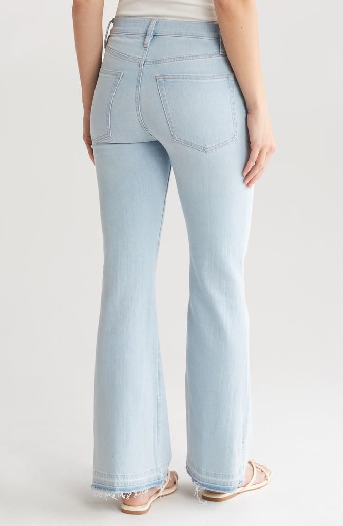 FRAME Le Easy Released Fray Hem Flare Jeans