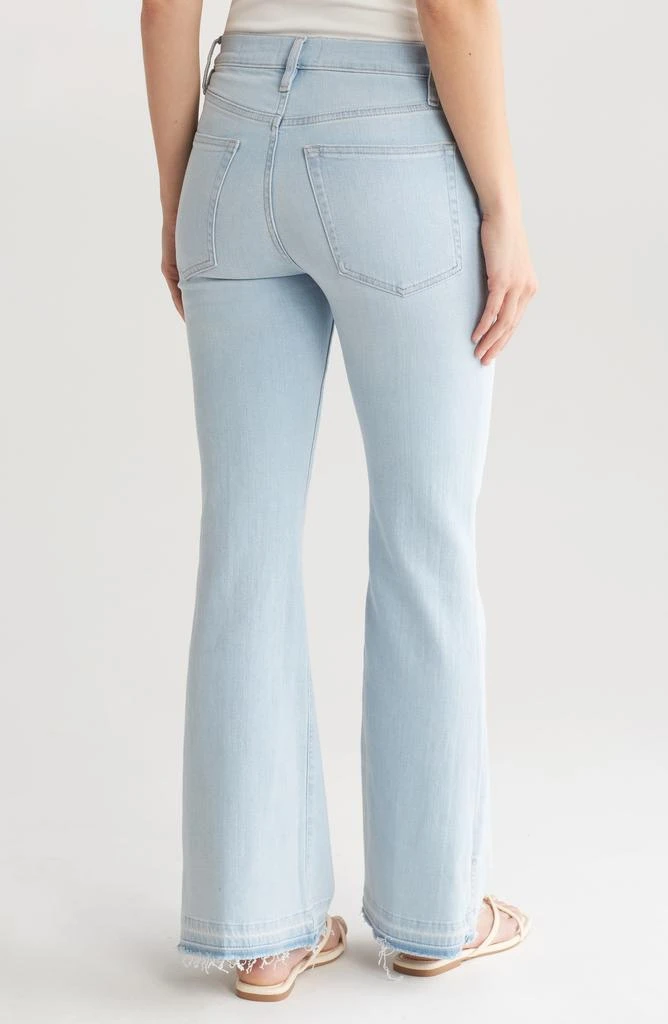 FRAME Le Easy Released Fray Hem Flare Jeans 2