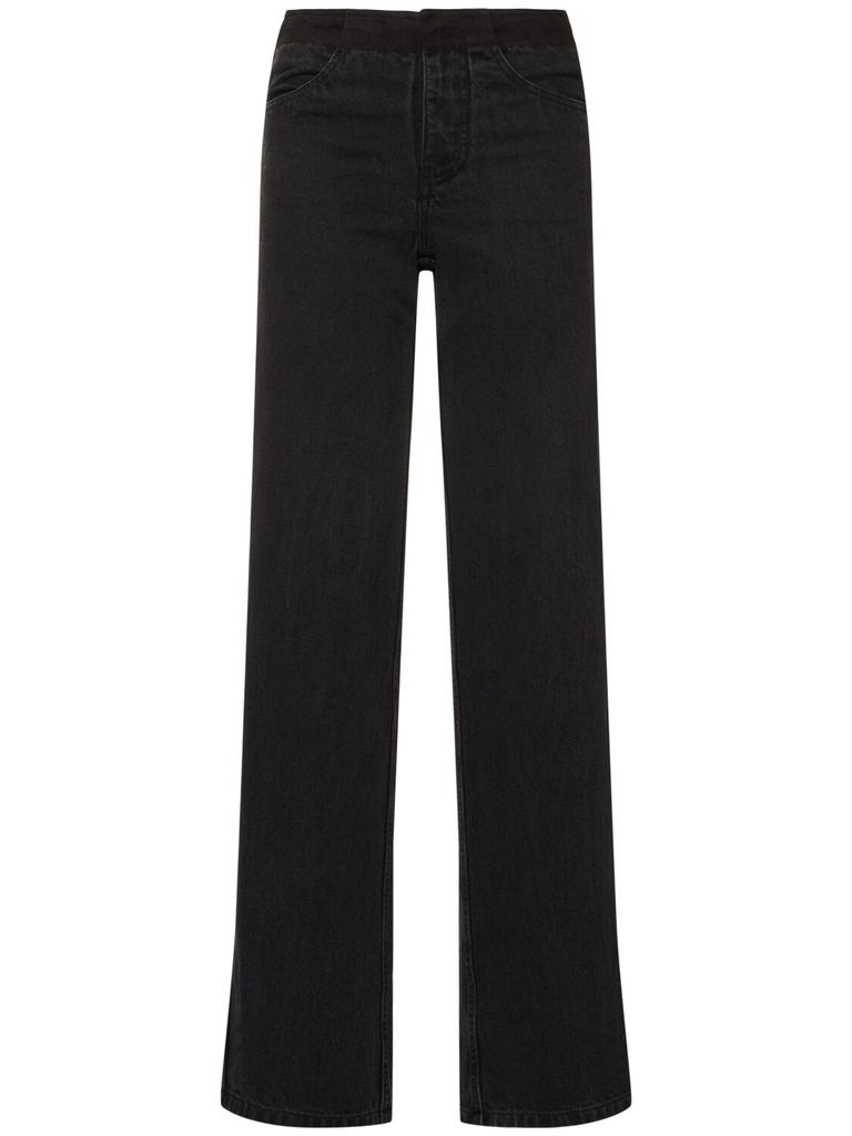 Christopher Esber Deconstructed High Rise Denim Wide Jeans