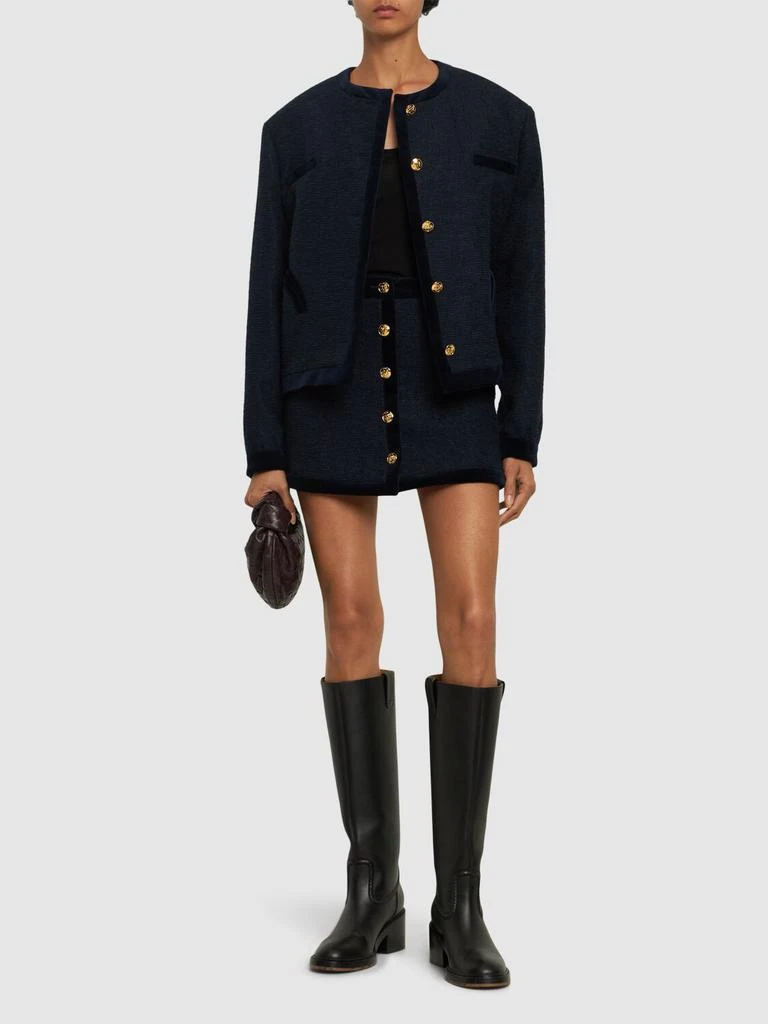 BLAZÉ MILANO Exclusive Lusitano Bouclé Mini Skirt 1