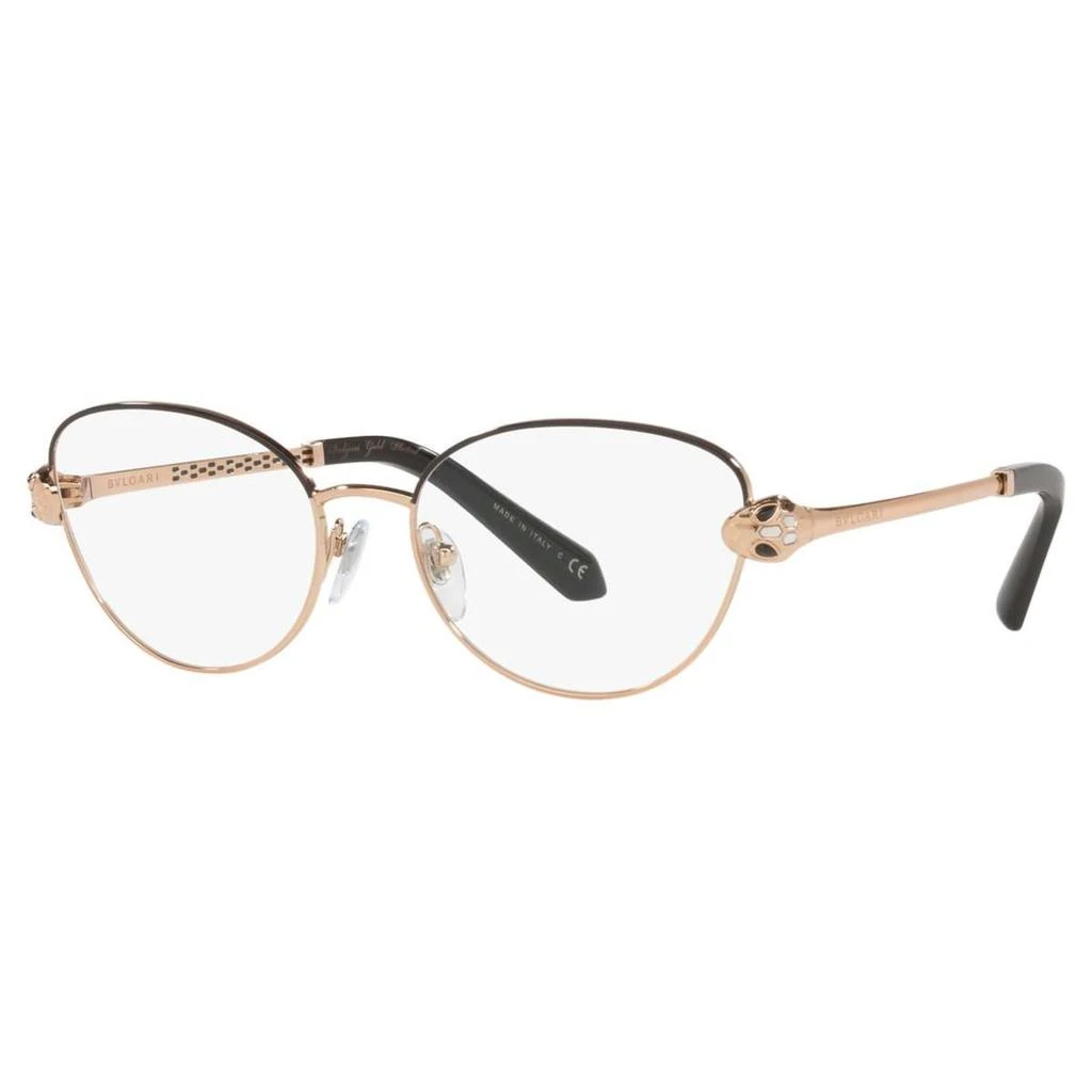BVLGARI Bulgari Women's Black Oval Opticals 1