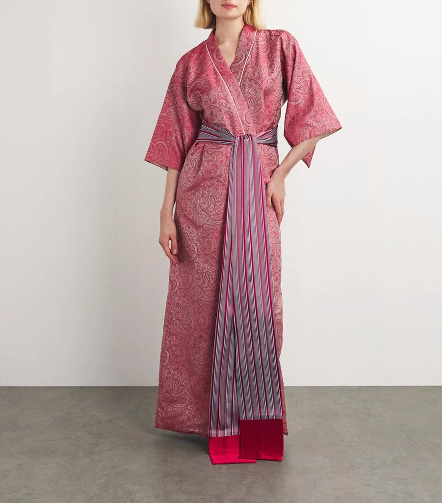 Daniel Hanson Silk Paisley Kimono Robe 2